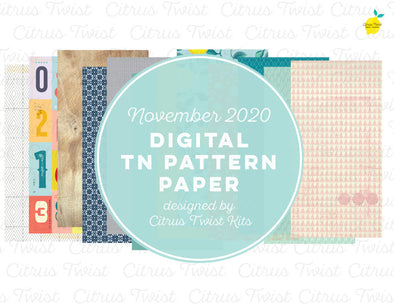 Digital - LEGENDARY Notebook Digital TN Pattern Papers - November 2020