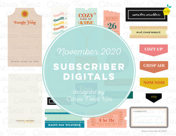 Printable - LEGENDARY Digital Tags - November 2020