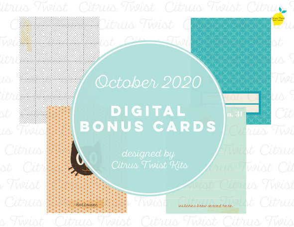 Journaling Cards - 3x4 Cards - October 2020