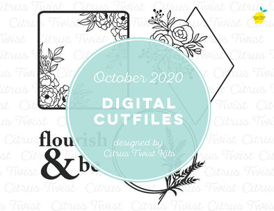 Cut file - MODERN WREATHS - October 2020