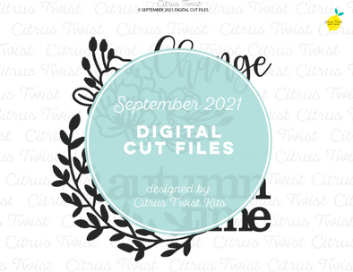 Digital Cut file - TIME FOR CHANGE - September 2021