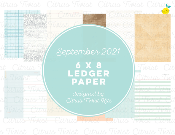 Life Crafted - COMING HOME 6x8 Ledger Basics & Patterns Digital Papers - September 2021