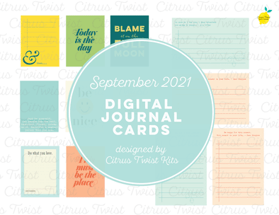 Life Crafted - COMING HOME - Digital Journal Cards - September 2021