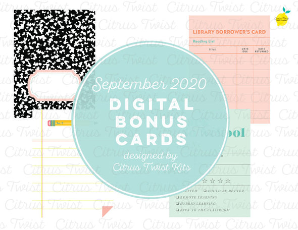Journaling Cards- 3x4 Cards - September 2020