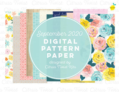 Digital - THE BEST PARTS Notebook Digital TN Pattern Papers - September 2020