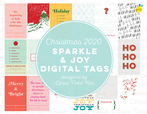 Sparkle & Joy Digital Tags - Christmas 2020
