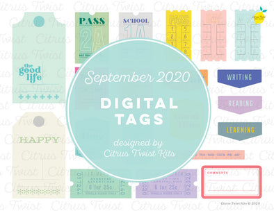Printable - THE BEST PARTS Digital Tags - September 2020