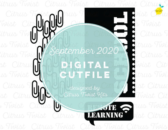 Cut file - SCHOOL IS BACK - September 2020