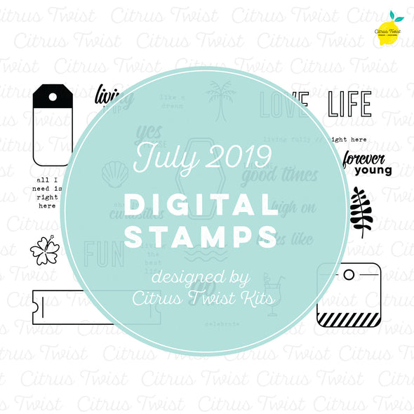 Citrus Twist This is Life "Chasing Curiosities" Digital Stamp Set - July 2019