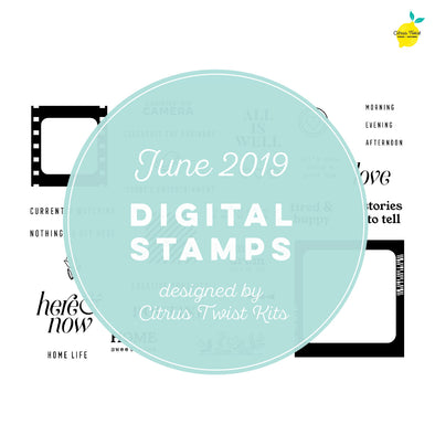 Citrus Twist This is Life "Routine" Digital Stamp Set - June 2019