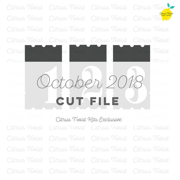 Cut file - 1-2-3 - October 2018