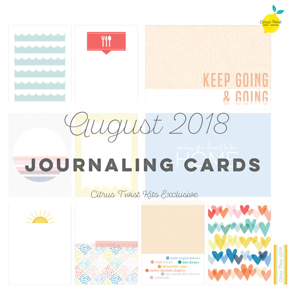Perfectly Posh Journaling Cards - August 2018
