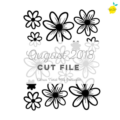 Cut File - Daisy Cut file - August 2018