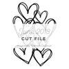 Cut File - Doodle Hearts - June 2018 (designed by Nathalie DeSousa)