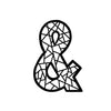 Cut File - Geometric Ampersand - FREE - January 2018 (designed by Kira Ness)