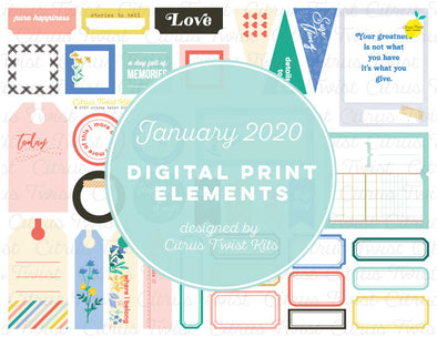 Printable Cutaparts - January 2020