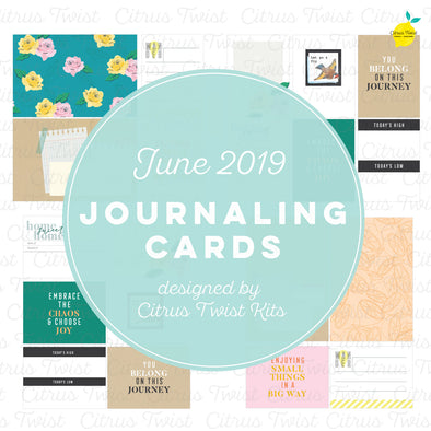 Life Crafted "Around Here" Journaling Cards - June 2019