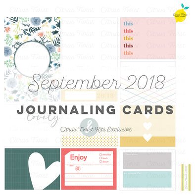 Heartbreaker Journaling Cards - September 2018