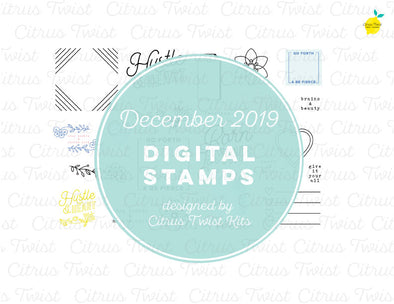 Citrus Twist This is Life "Born for This" Digital Stamp Set - December 2019