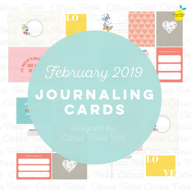 Life Crafted "Love Stories" Journaling Cards - February 2019