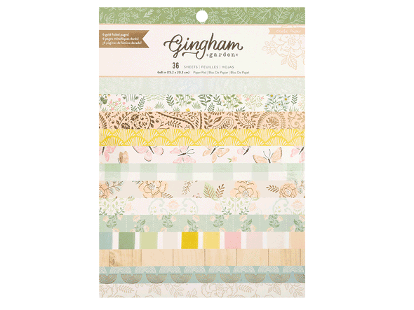 Crate Paper GINGHAM GARDENS 6x8 Paper Pad