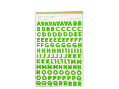 Citrus Twist MUSTARD Puffy Alphabet Stickers – Citrus Twist Kits