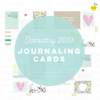 Life Crafted "Fresh Starts" Journaling Cards - January 2019