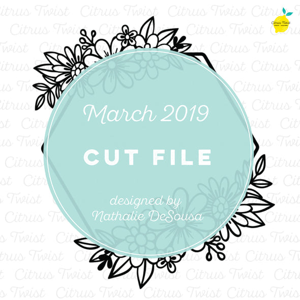 Cut file - Hexagonal Wreath - March 2019