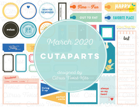 Printable - Cutapart Elements - March 2020