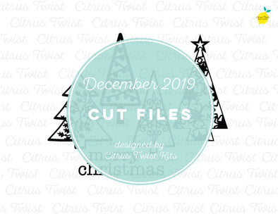 Cut file - Christmas Trees - December 2019