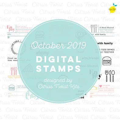 Citrus Twist This is Life "Food Stories" Digital Stamp Set - October 2019
