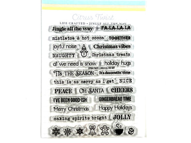 Citrus Twist 3" x 4" JINGLE ALL THE WAY Christmas Stamp
