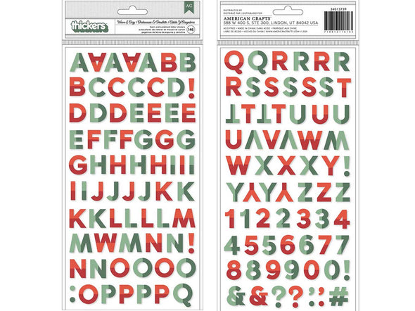 Crate Paper WARM & COZY Foam ALPHABET THICKERS