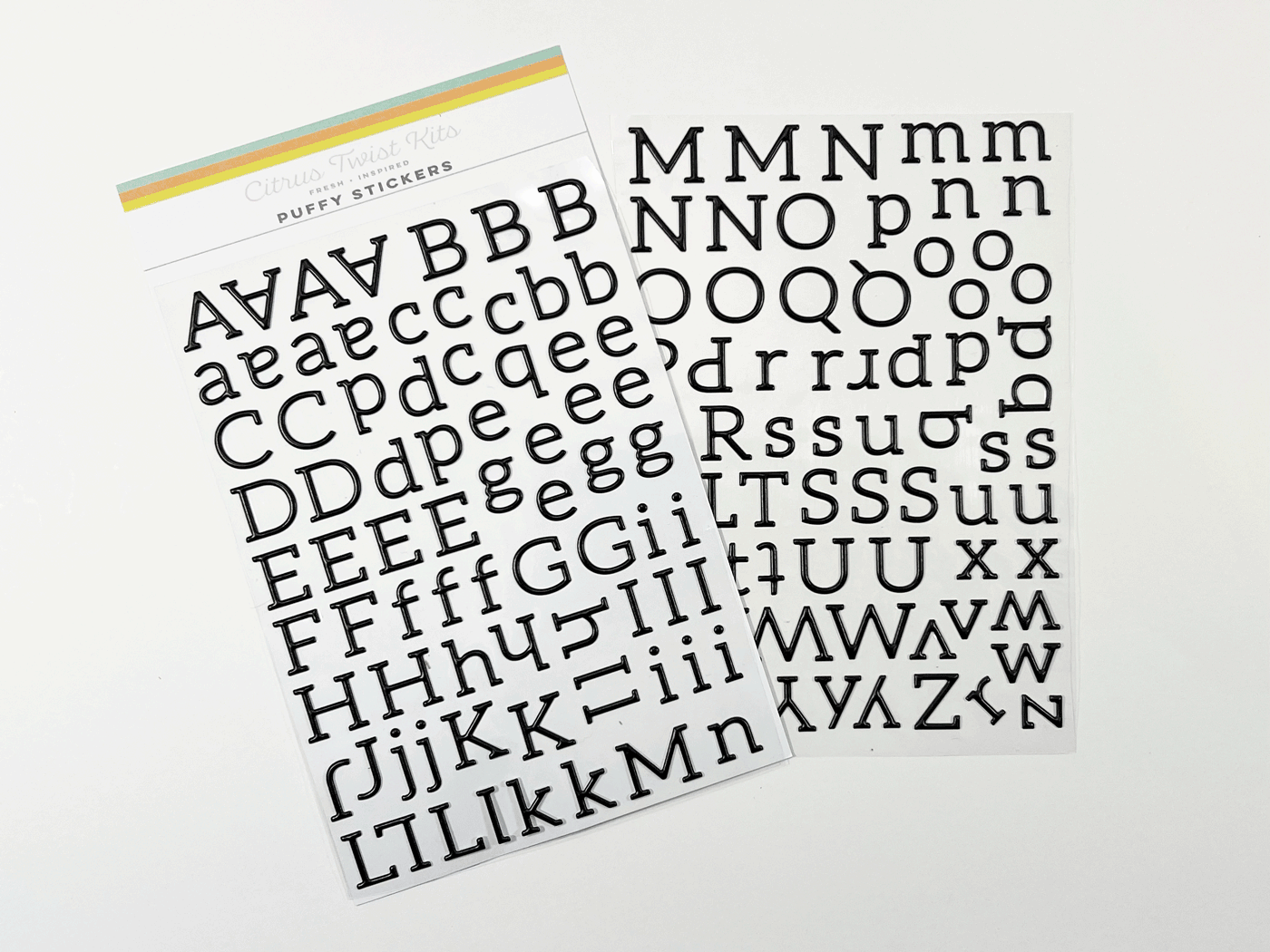 Chenille Alphabet Letter Stickers (A thru Z) – Jadelynn Brooke®